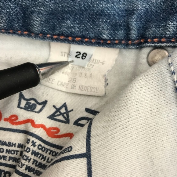 7 For All mankind 7FAM size 28 Bootcut Denim Jeans - Picture 7 of 8